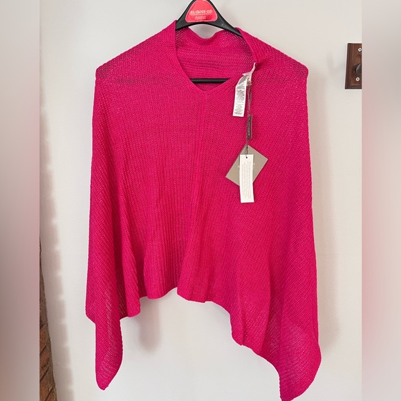 Chico's Sweaters - Chico's Fuchsia Poncho Sweater